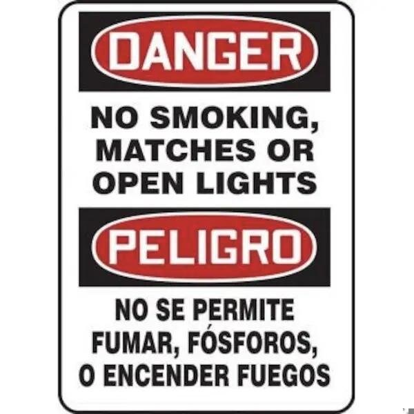 Accuform BILINGUAL Safety Sign SPANISH SBMSMK136VS SBMSMK136VS - main